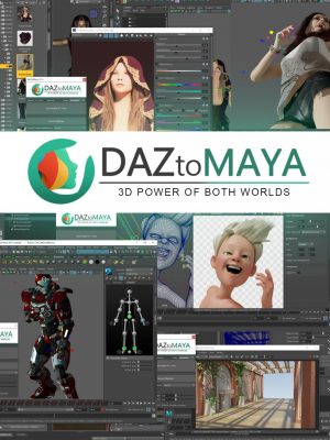 Daz to Maya DazToMaya V1.2 for maya2016-2018-Daz到Maya Daztomaya V1.2 for Maya2016-2018