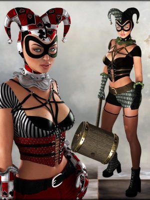 Lady Jester Outfit Textures-Lady Jester Outfit纹理