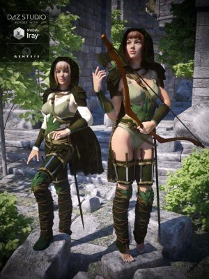 Fantasy Ranger for Genesis 3 Female(s) (2)-创世纪3女性的幻想游侠（S）（2）