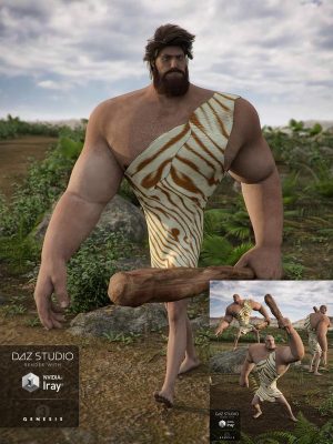 Caveman Outfit for Morpheus 7 + Caveman Poses for Morpheus-Morpheus 7 +穴居人为Morpheus的穴居人服装