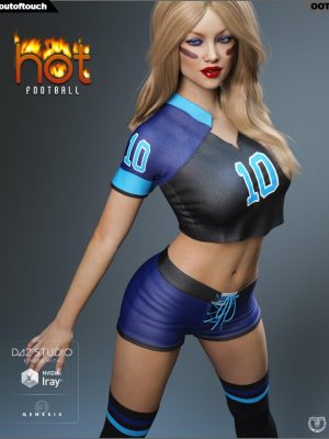 HOT Football Outfit for Genesis 3 Female(s)足球服装-Genesis 3 Meansion（S）足球服装的热足球服装