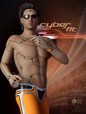 Cyber Fit Outfit for Genesis 3 Male(s)-Cyber Fit odfit用于创世纪3男性