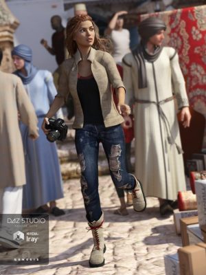 Adventure Outfit for Genesis 3 Female(s)-创世纪3女性冒险服装