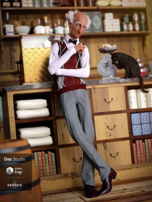 Sweater Vest Outfit for Genesis 8 Male(s)-毛衣背心成因为创世纪8男性