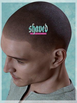Shaved Hair for Genesis 3 Male(s)-剃光头发为创世纪3男性