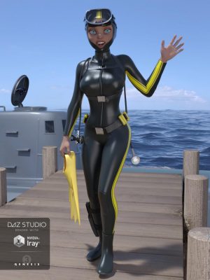 Scuba Diver for Genesis 3 Female(s)女潜水员-Scuba Diver for Genesis 3雌性