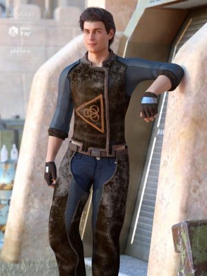 Sci-Fi Settler Outfit for Genesis 8 Male(s)科幻定居者服装-SCI-FI定居者创世记8男性