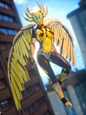 Cyborgations Vision Wings Outfit for Genesis 3 and 8 Female-Cyborgations Vision Wings创世记3和8女性