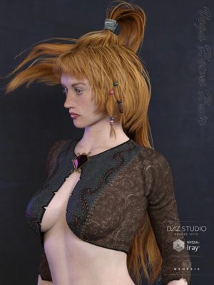 Vega Hewn Hair for Genesis 3 Female(s)-Vega Hewn头发创世纪3女性