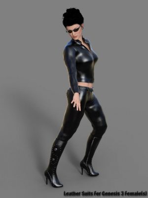 Leather Suits for Genesis 3 Female(s)-皮革西装用于创世纪3雌性