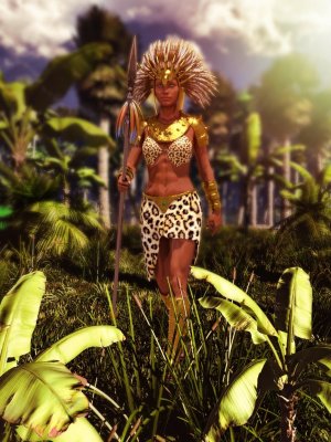 Amazon Warrior Outfit for Genesis 8 Female(s)-创世纪8女亚马逊战士装备