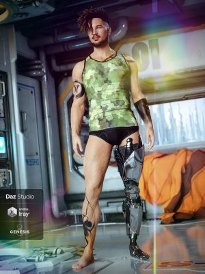 ArcWar Cybernetic Legs for Genesis 8 Male-创世记8号雄性机器人的控制论腿