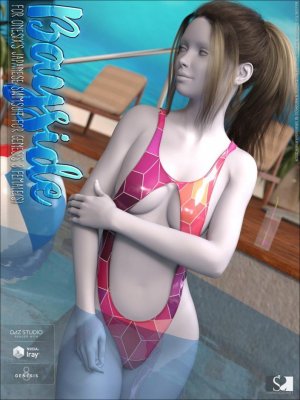 Bayside for Japanese Swimsuit for Genesis 8 Females-贝塞德为创世纪女日本泳衣。