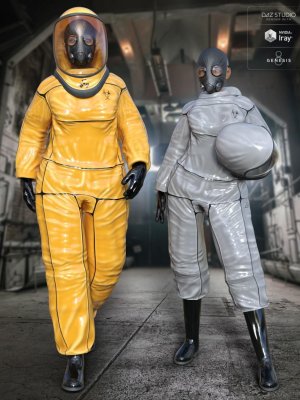 BioHazard Suit for Genesis 8 Female(s)-创世纪8号女性生化防护服