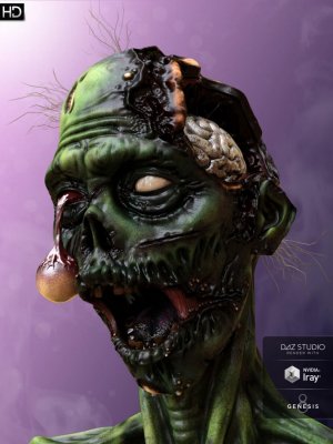 Brain Eater HD for Genesis 8 Male-创世纪8号男性用食脑者