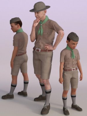 Classic Boy Scout for Genesis 8 Male(s)-经典童子军为创世纪8男