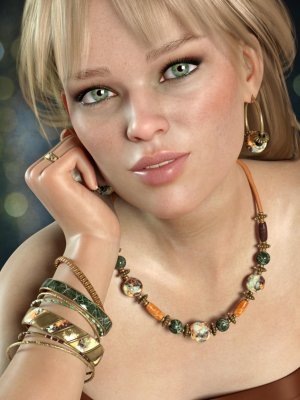 Colorful Jewelry for Genesis 8 Female(s)-为创世纪女性设计的彩色珠宝