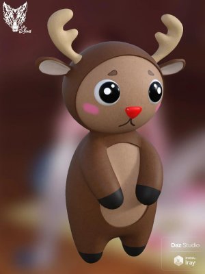 Cute Christmas Reindeer-可爱的圣诞驯鹿