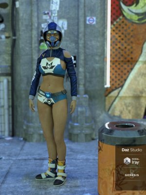 Cyberpunk 2047 Outfit for Genesis 8 Female(s)-赛博朋克2047为《创世纪8》女性设计的服装
