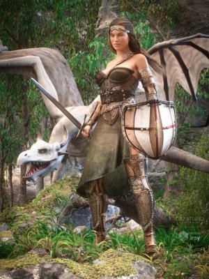 Dragon Guard Outfit for Genesis 8 Female(s)-创世纪8女龙护卫装备