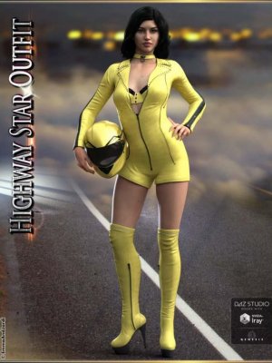 Highway Star Outfit and Accessories for Genesis 3 Female(s)-公路之星为创世纪女性设计的服装和配件