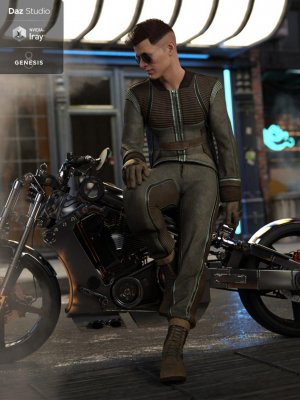 Intergalactic Spy Outfit for Genesis 8 Male(s)-创世纪8男性的星际间谍装