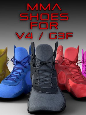 MMA Shoes for Genesis 3 Females and Victoria 4-创世纪3号女鞋和维多利亚4号女鞋