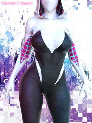 MV SpiderGwen Outfit for G3F-套装