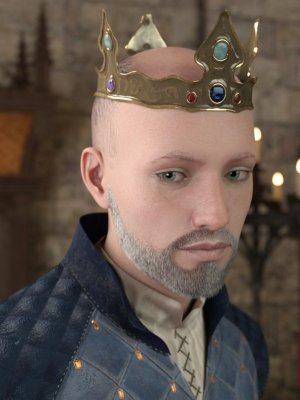Medieval Crown for Genesis 8 Male-《创世纪》第八章男性中世纪王冠