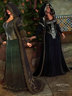 Medieval Princess Gown Textures-中世纪公主礼服纹理
