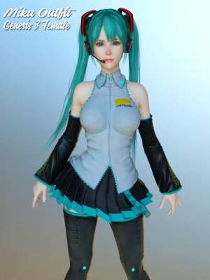 Miku Outfit for G3F-套装