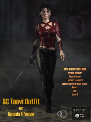 SC Taavi Armour for Genesis 8 Female-创世记女性的盔甲