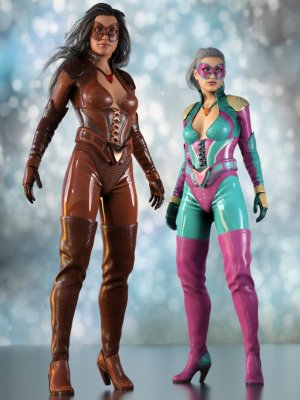 Superhero Sci-fi Suit for Genesis 8 Female(s)-《创世纪8》女版超级英雄科幻套装
