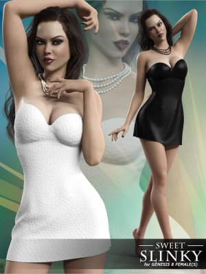 Sweet Slinky Outfit Set for Genesis 8 Females-为女性设计的甜美紧身套装