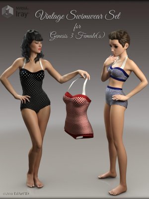Vintage Swimwear set for G3F-复古泳装套装