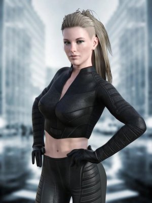X-Fashion Justice Outfit for Genesis 8 Female(s)-为女设计的正义套装