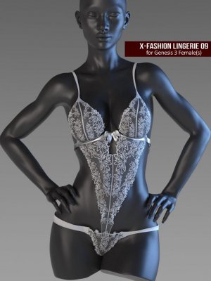 X-Fashion Lingerie 9 for Genesis 3 Females–时尚内衣为创世纪女性