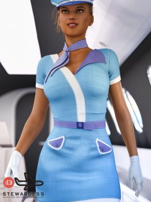 i13 Stewardess Outfit for the Genesis 3 Female(s)空姐-i13创世纪的空姐衣服3雌性（s）空姐