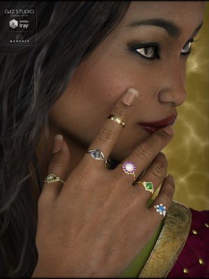 Ring Collection for Genesis 3 Female(s)-创世纪3雌性的环收集