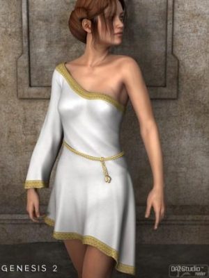 Alma Dress for Genesis 2 Female(s)-Alma连衣裙为创世纪2女性（S）