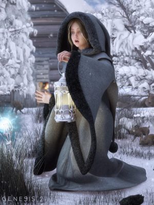 Winter Fantasy for Genesis 2 Female(s)冬天的幻想-冬季幻想为创世纪2女性（s）冬天的幻想