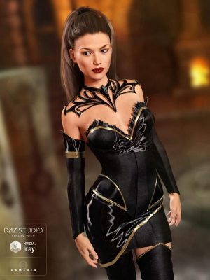 Keeper of the Sun Outfit for Genesis 3 Female(s) and Genesis 8 Female(s)-创世纪3雌性的阳光造成的守护者和创世纪8女性