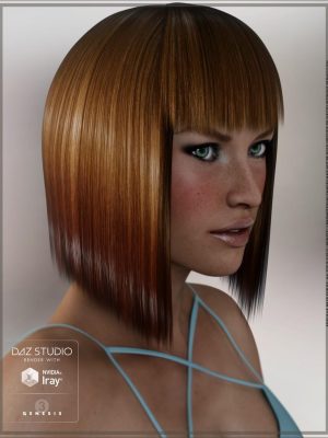 Adriana Hair for Genesis 2 and 3 Female(s) and Victoria 4-Adriana头发为创世纪2和3名女性和维多利亚4