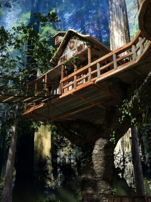 Forest TreeHouse Iray Worlds-森林树房子iray世界