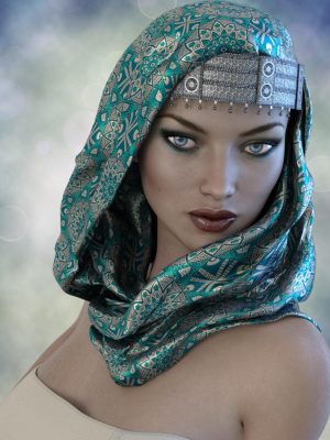 X-Fashion Turban Scarf for Genesis 3 Female(s)时尚头巾围巾-X时尚头巾围巾Genesis 3女性（s）时尚巾