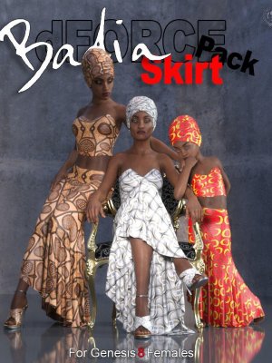 dForce-Badia Skirt Pack For Genesis 8 Females–创世纪女裙装套装