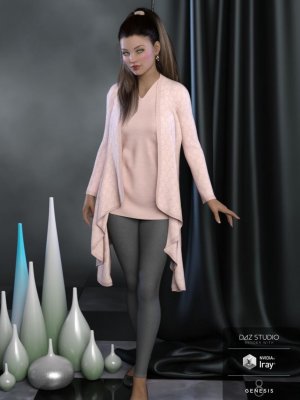 dForce Courtney Outfit for Genesis 8 Female(s)-为8女性设计的服装