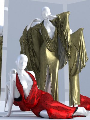 dForce Femme Fatale Dress for Genesis 3 and 8 Female(s)-为《创世纪3》和《创世纪8》女性设计的连衣裙