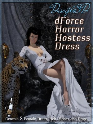 dForce Horror Hostess Dress for G8F-恐怖女主持8礼服