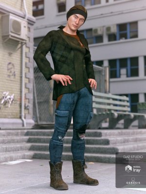dForce Hot Shot Outfit for Genesis 8 Male(s)-为8设计的热拍套装